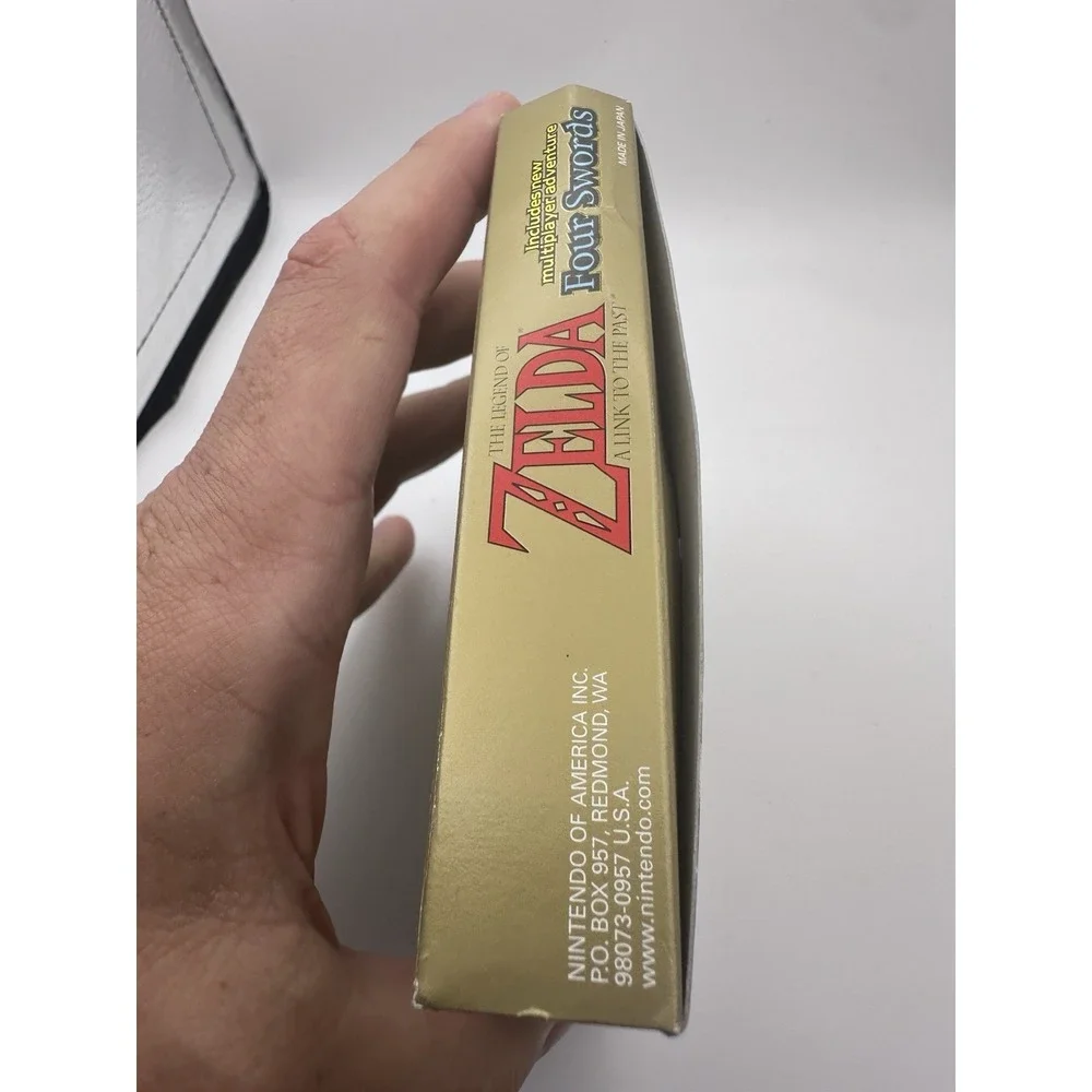 Zelda A Link to the Past Four Swords Game Boy Advance GBA Box Inserts NO Manual